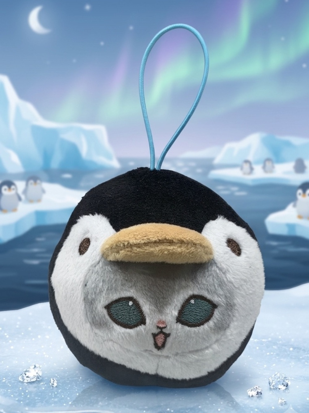 MOFUSAND Cat Penguin Costume Keychain